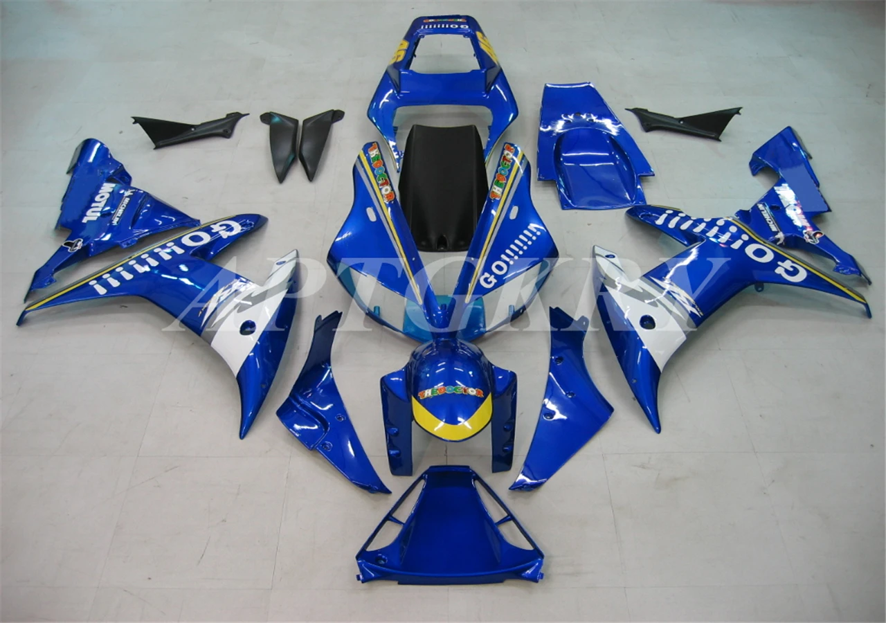 

Новый комплект обтекателей для мотоцикла из АБС-пластика, подходит для YAMAHA YZF R1 2002 2003 YZF-R1 YZF 1000R, кузов под заказ, синий
