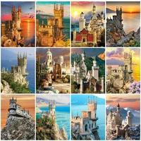 5d diamond painting full drill square landscape diamond embroidery sale castle pictures of rhinestones mosaic wall art