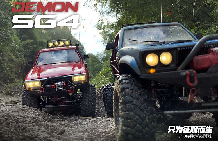 CROSS RC 1/10 комплект SG4 4X4 4WD DEMON Rock Scale гусеничный ABS жесткий корпус с металлическими осями спортивный Гусеничный