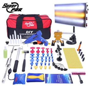 Супер PDR скользящий молоток резиновый молоток клеевой пистолет Клеевые стержни кран вниз ручка светодиодный ная линия доска кузова автомобиля вмятины Инструменты для ремонта авто