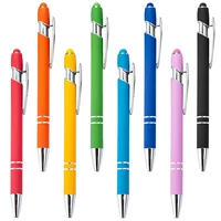 fashion 20pcs stylus computer touch phone screen pen colors crystal business office ballpoint pen for stationery office school