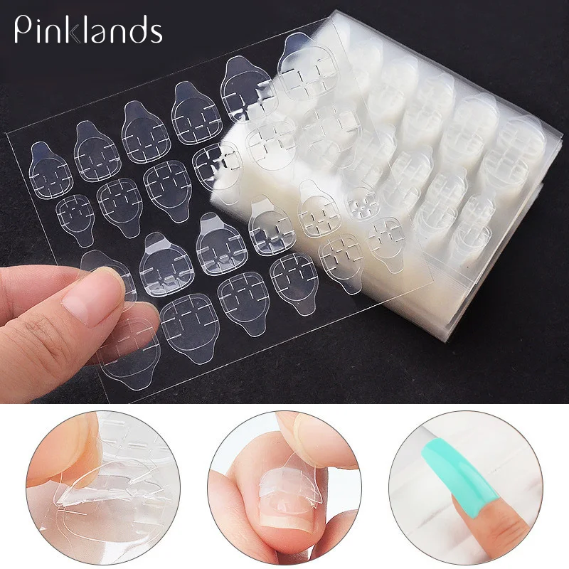 Двухсторонний клейкий стикер клейкая лента прозрачный клей для ногтей