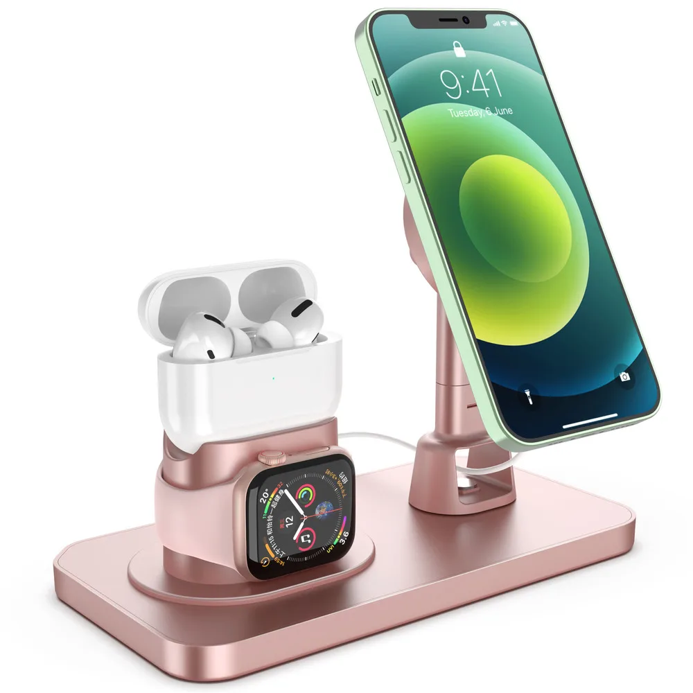 3 in 1 for fast charging station iphone 12 mini pro max 7 8 plus for watch airpods apple headphones chargers stand dock free global shipping