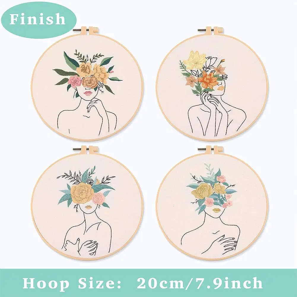 

Набор для 3D вышивки «Девочка», Набор для вышивки крестиком, для шитья, Настенная картина, домашний декор для начинающих