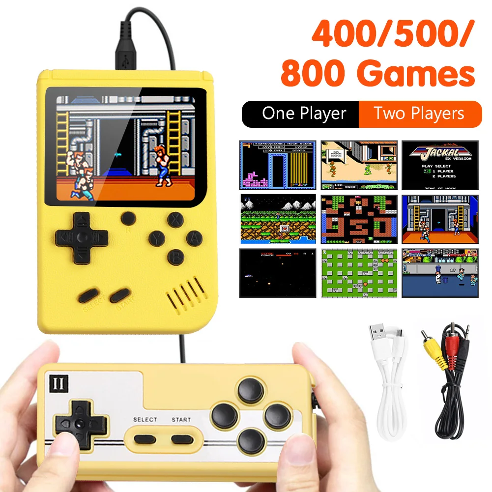 

Mini Portable Pocket Handheld Video Color Game Console Retro Video Great TV Player Children Adults Built-in 400 games Kids Gift