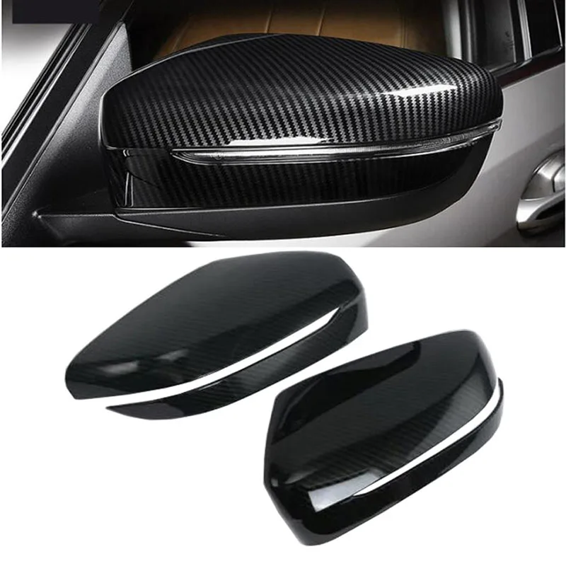 2 шт. накладки на боковые зеркала заднего вида из углеродного волокна для BMW 5