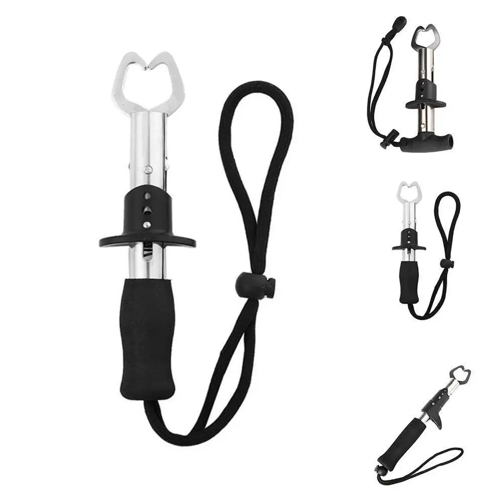 Нержавеющая сталь подхват рыбы губы Управление с весами и линейкой рыболовный