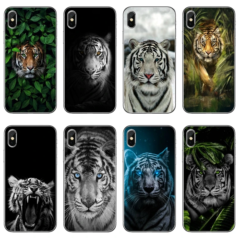 Аксессуары чехол для телефона Samsung Galaxy Note 10 9 8 5 4 S10E S10 Lite S9 S8 S7 S6 Edge Plus S5 S4 Mini Animal tiger