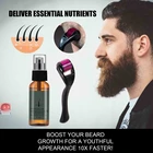 Мужское масло для роста бороды с роликом в комплекте, питательный усилитель, спрей для бороды, уход за волосами против выпадения