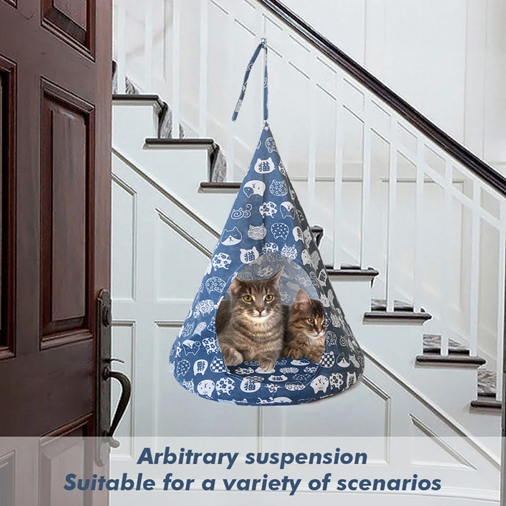 домик для кошки подвесная палатка дышащая кошка пещера кровать кошек льняная