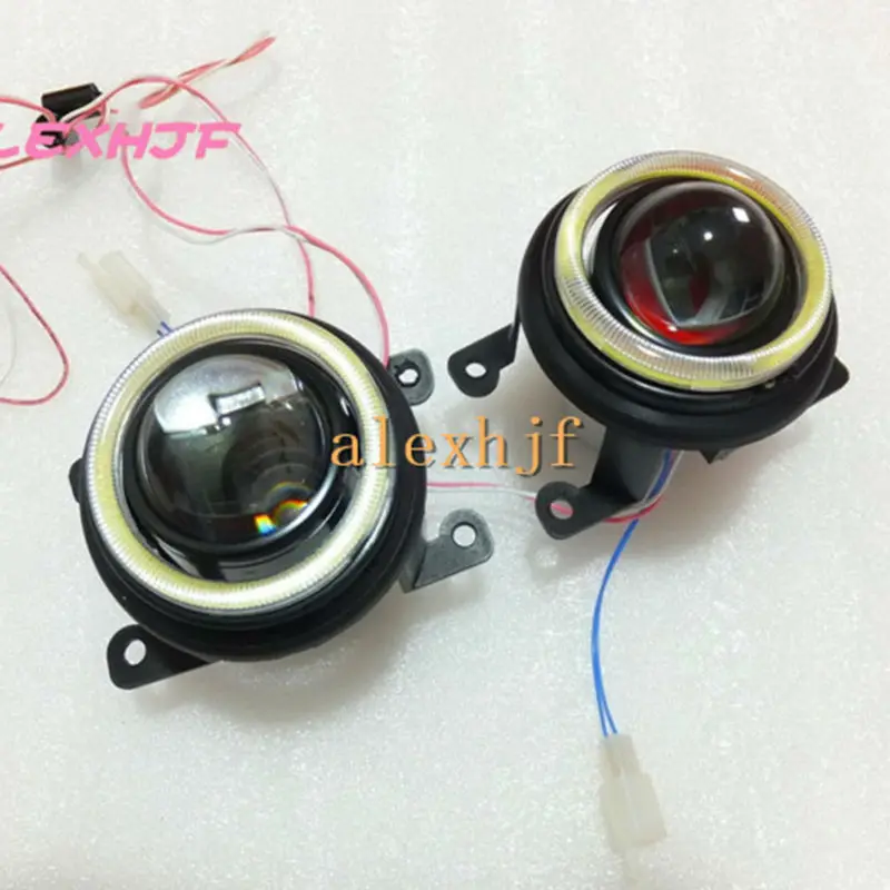 Комплект противотуманных фар с бифокальным объективом July King COB кольца ангельским