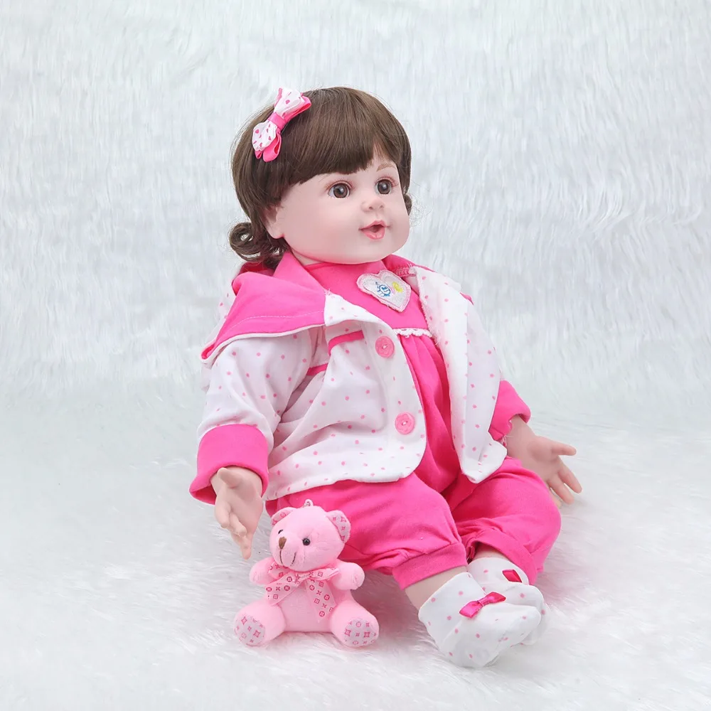 Гиперреалистичный Пупс игрушки куклы для девочек 50 см силиконовый