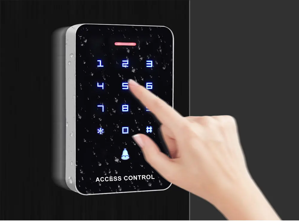 Рождественские RFID клавиатуры контроля доступа, пластиковые контрольные устройства считывания 1000 пользователей пароль полная программа с 125 кГц EM ID Брелоки карты
