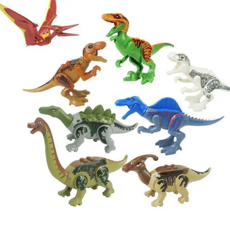

8PCS/Set Blocks Mini Dinosaur Blocks Building Blocks Bricks Indominus Rex Dinosaur Toy T-rex Toys for Children Bricks