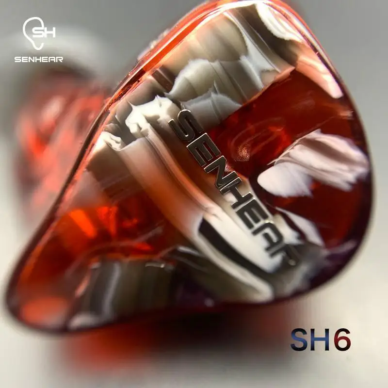 Senears SH6 6 сбалансированные арматурные 6BA персонализированные 3D Hifi музыкальный