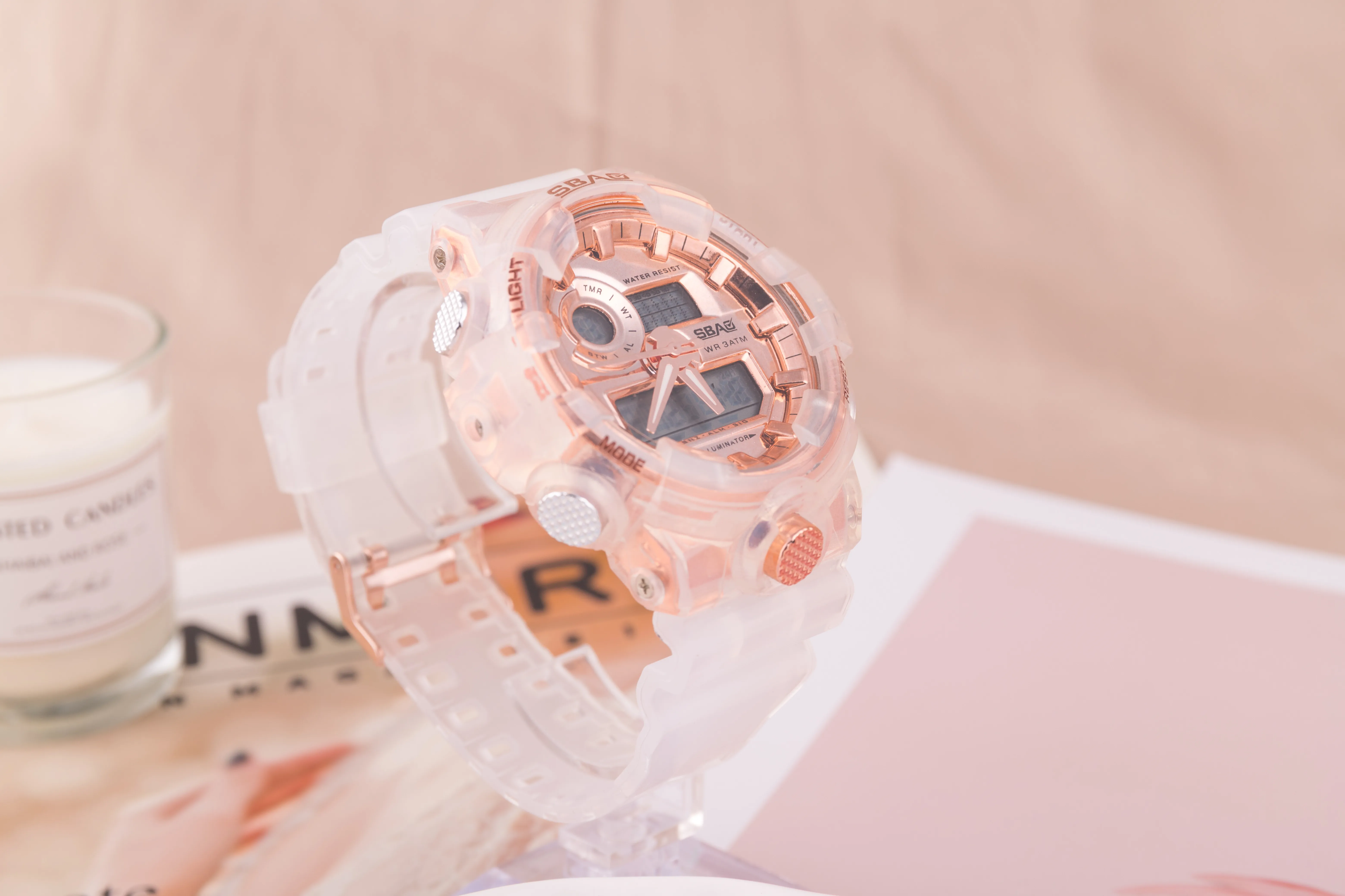 Reloj mujer модные светящиеся электронные будильник большие спортивные часы женские