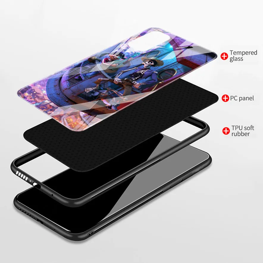 Чехол из закаленного стекла для Samsung Galaxy A01 A11 A21S A21 EU A31 A41 A51 A71 A81 A91 | Мобильные