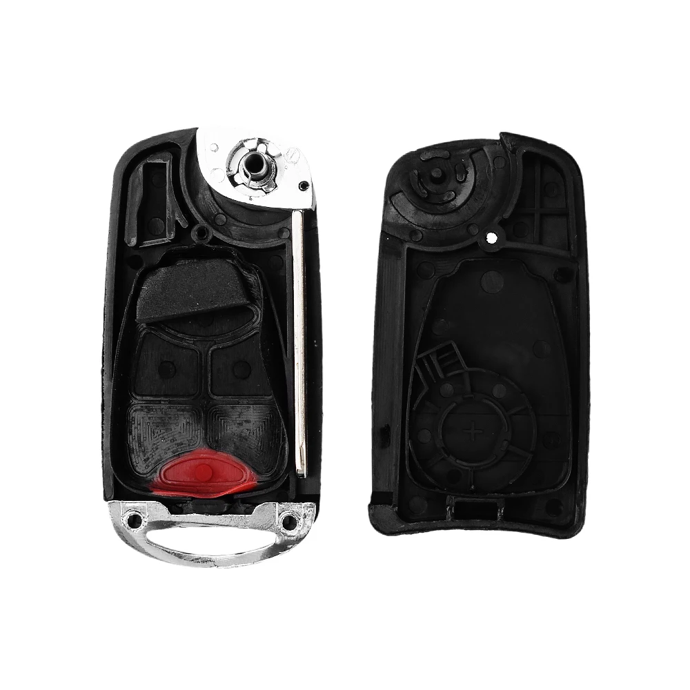 Dandkey раскладной дистанционный чехол для ключей 3 + 1 4 кнопки Chrysler Dodge Jeep Avenger Nitro