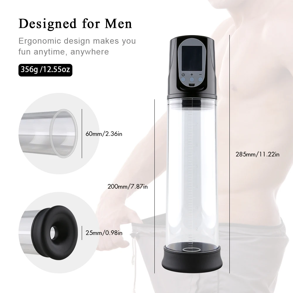 Penis Pump Vacuum Extender Enlargement Erection Exerciser Trainer Dick Prolong Enhancer Erotic Sex Toys for Men | Красота и здоровье