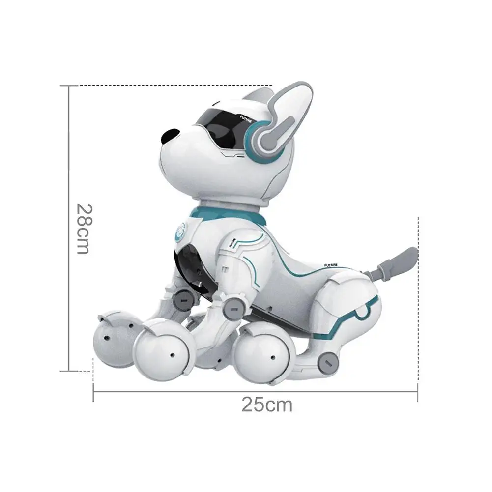 

Kids Smart Talking RC Robot Dog Walk Dance Interactive Pet Puppy Robot Dog Early Education Remote Voice Control Intelligent Toy