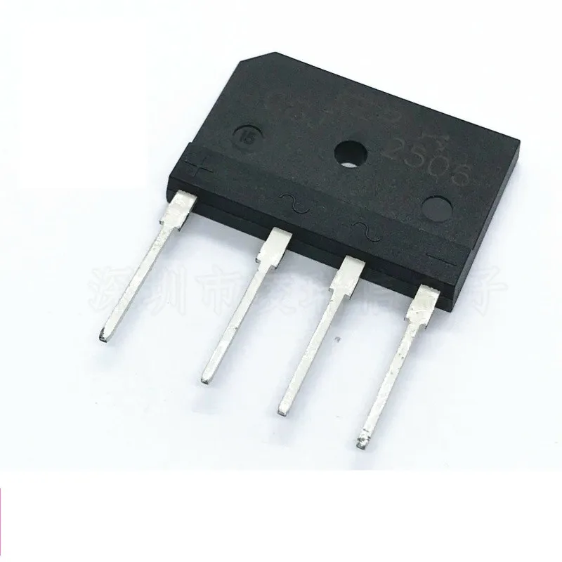 

10 шт GBJ2506 2506 25A 600 В ZIP-4