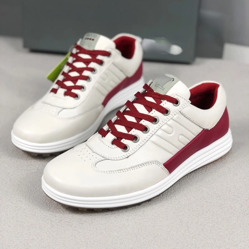 

Autumn Leather Golf Shoe for Men White Mens Sports Shoes Brand Designer Golf Sneakers Men Comfortable Leather Golf Sneakers