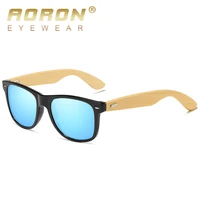 aoron square bamboo leg wood mens polarized sunglasses men women sun glasses uv400 eyeglasses 2140