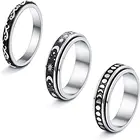 TURELOVE, тревожное кольцо, фигурный спиннер, кольца унисекс из нержавеющей стали, свободно вращающееся кольцо, антистрессовые аксессуары, ювелирные изделия, подарки