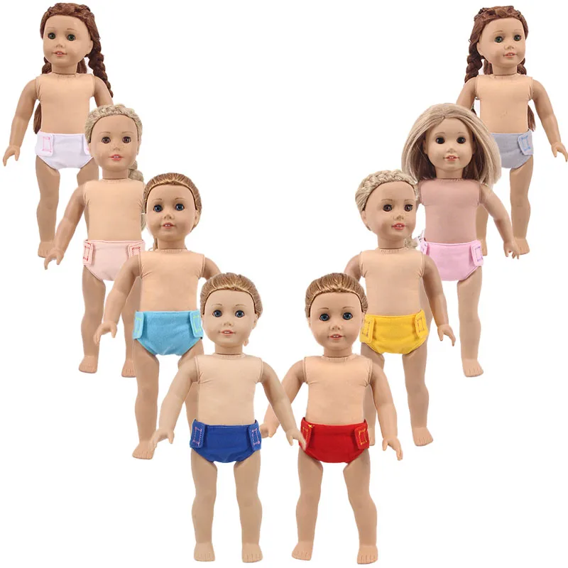 Одежда для кукол 15 однотонных цветов, трусики и нижнее белье для 18 дюймов, американская кукла и 43 см, кукла для новорожденных, для рождества, для маленьких девочек