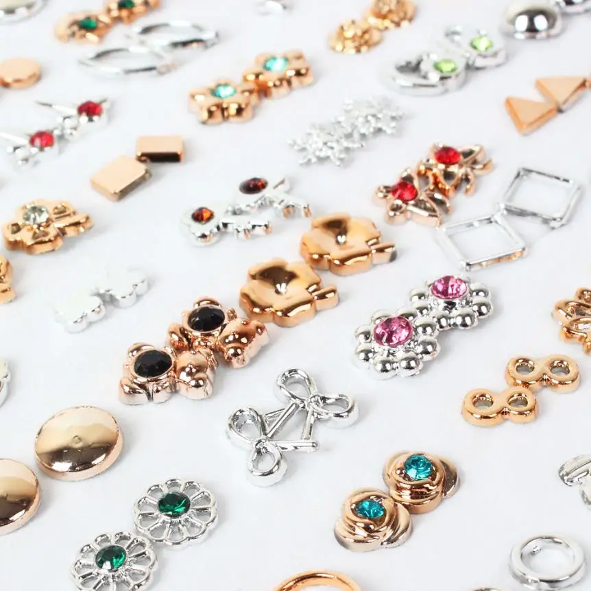 100 пар женские акриловые Кристальные маленькие серьги-гвоздики наборы для