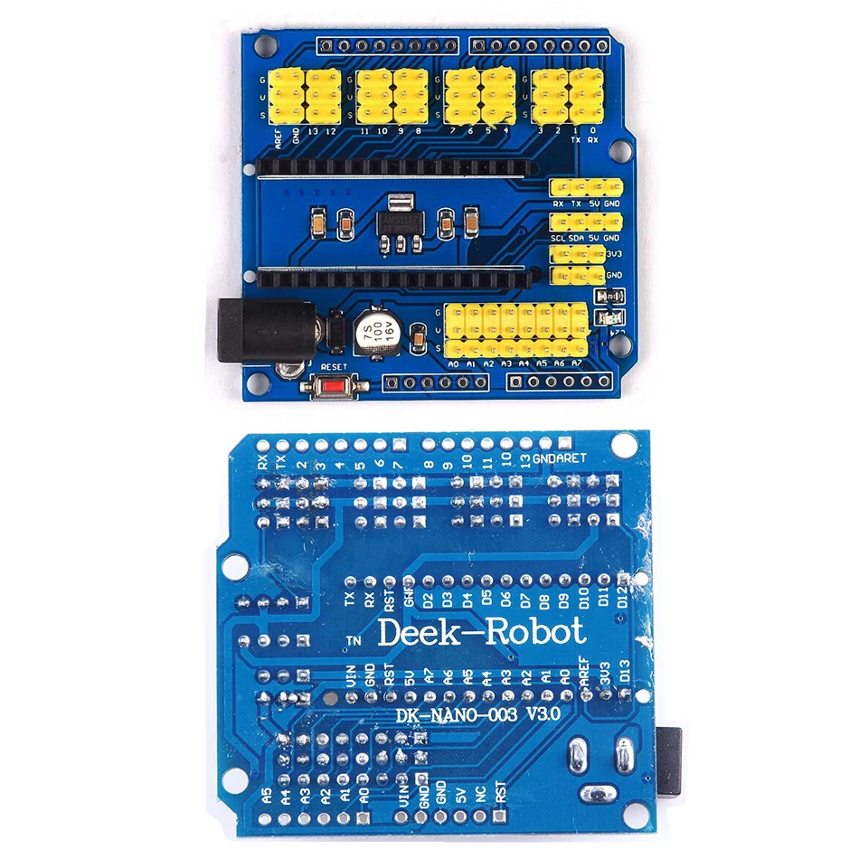 Плата совместимая с контроллером NANO I/O датчик расширения Shield Module для Arduino UNO R3 Nano