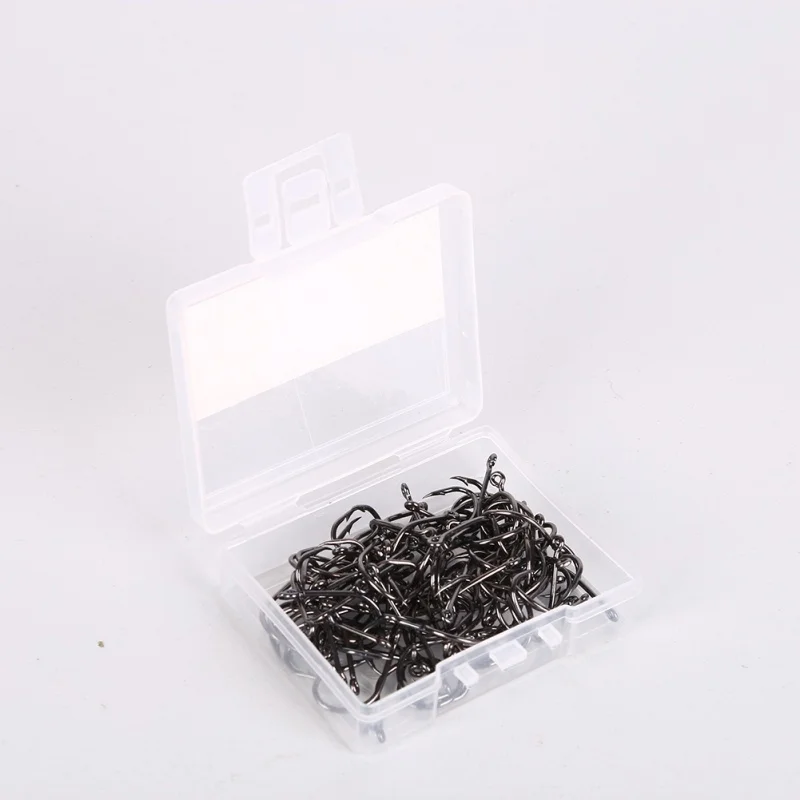 

100 pcs High Carbon Steel Barbed Hooks Hook Bait Soft Fishing Bait Fish Bait Barbed Hooks High Efficiency Hooks