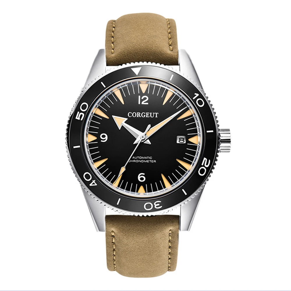 

Corgeut Fashion Luxury Sport Automatic Mechanical Watch Sapphire Ceramic NH35 MIYOTA Seagull Black Male Clock Relogio Masculino