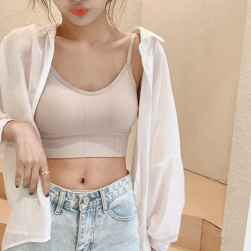 Новинка 2020 стильный спортивный жилет с регулируемыми бретельками для девушек