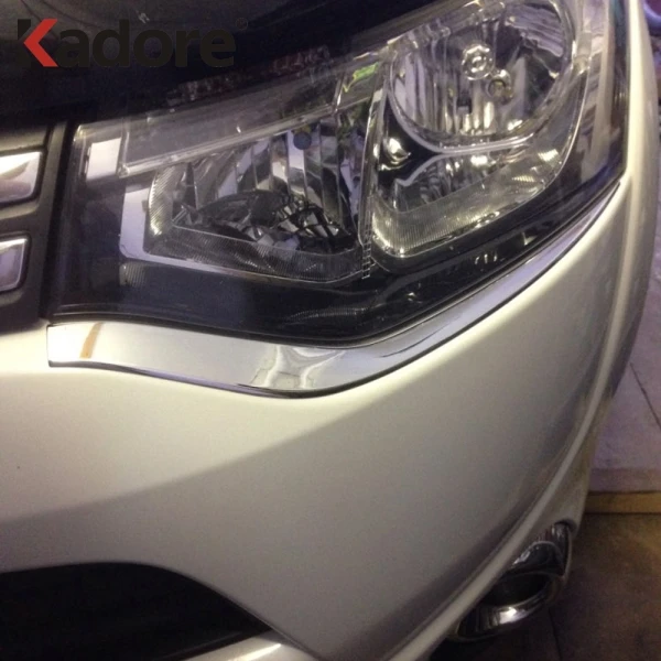Для Mitsubishi Outlander 2015 2014 2013 Хромированная фара для бровей отделка передние фары