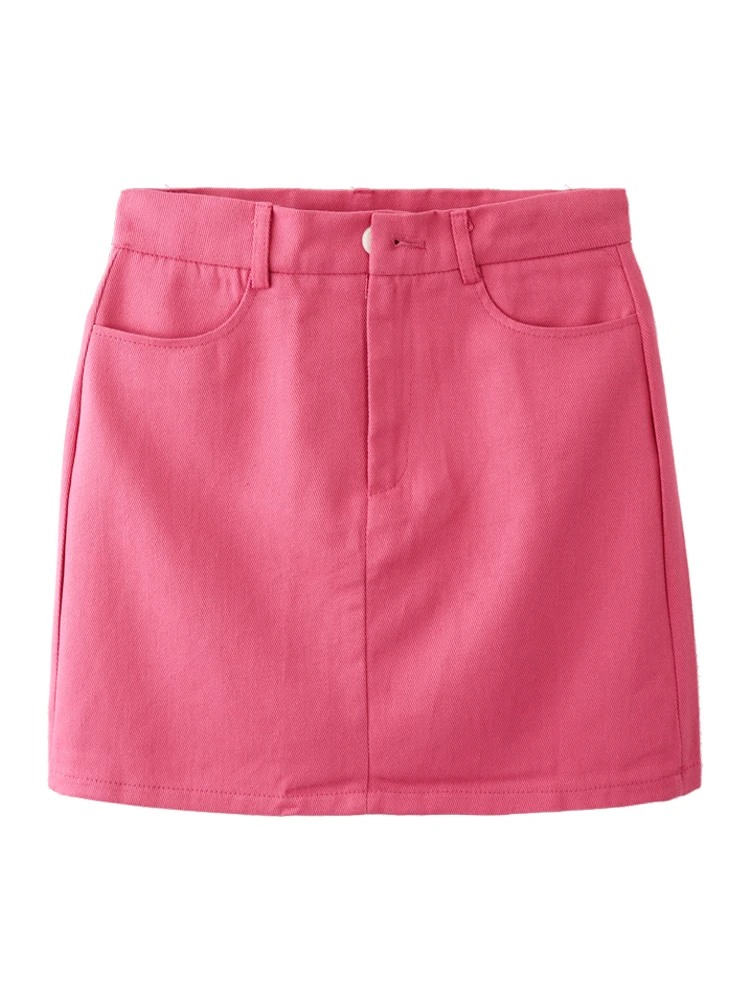 

BM skirt women's summer 2021 spring and autumn new slim A-line short skirt high waist hot girl rose red hip skirt