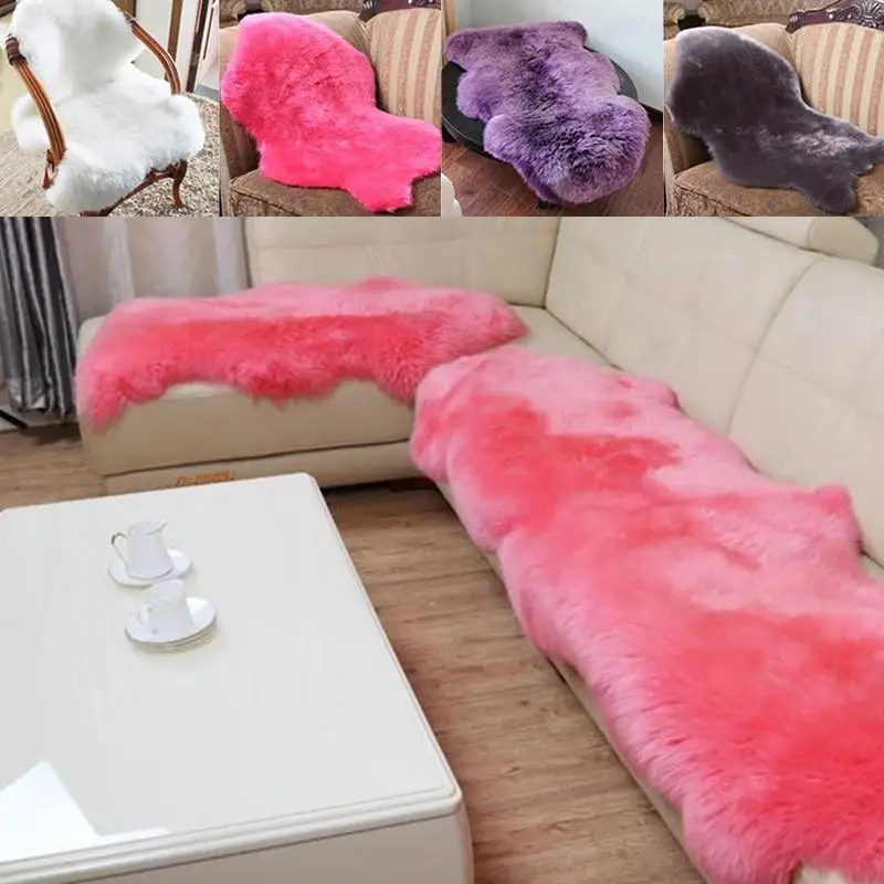 

2-In-1 Chair Seat Throw Rugs Carpet Wool HOT
