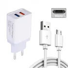 Настенный адаптер TECNO Pop 2 3 Plus 5 в 2 А и кабель Micro USB Type-C для зарядки Lenovo K5 play Z5 Motorola Moto E6 G7 G8, зарядное устройство для телефона