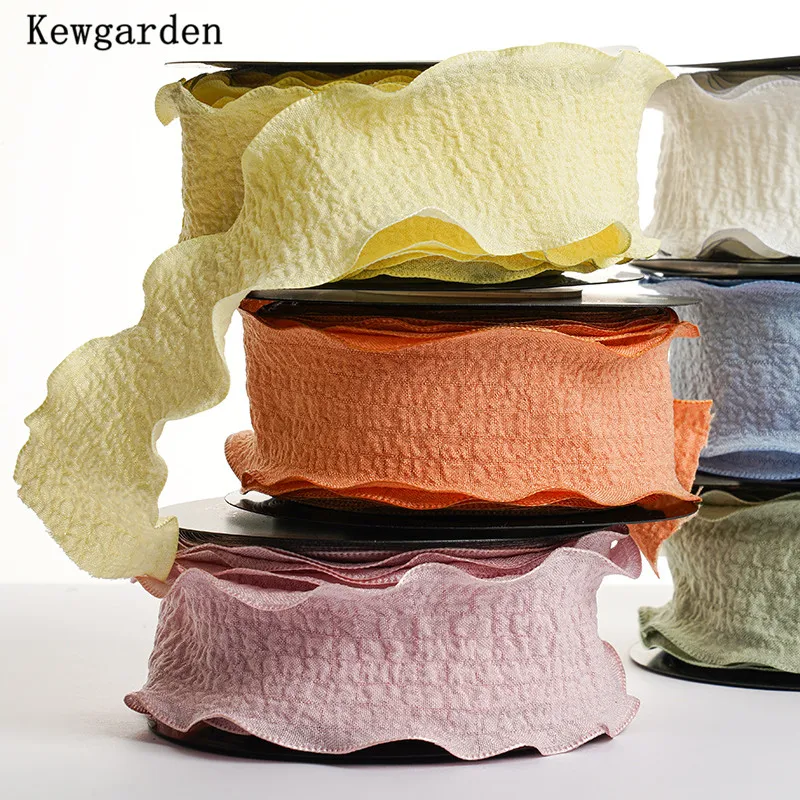 

Kewgarden 1,5 "4 см сатиновая лента с помятыми цветами в подарочной упаковке «сделай сам» бант для волос аксессуары ленты для рукоделия ручной раб...