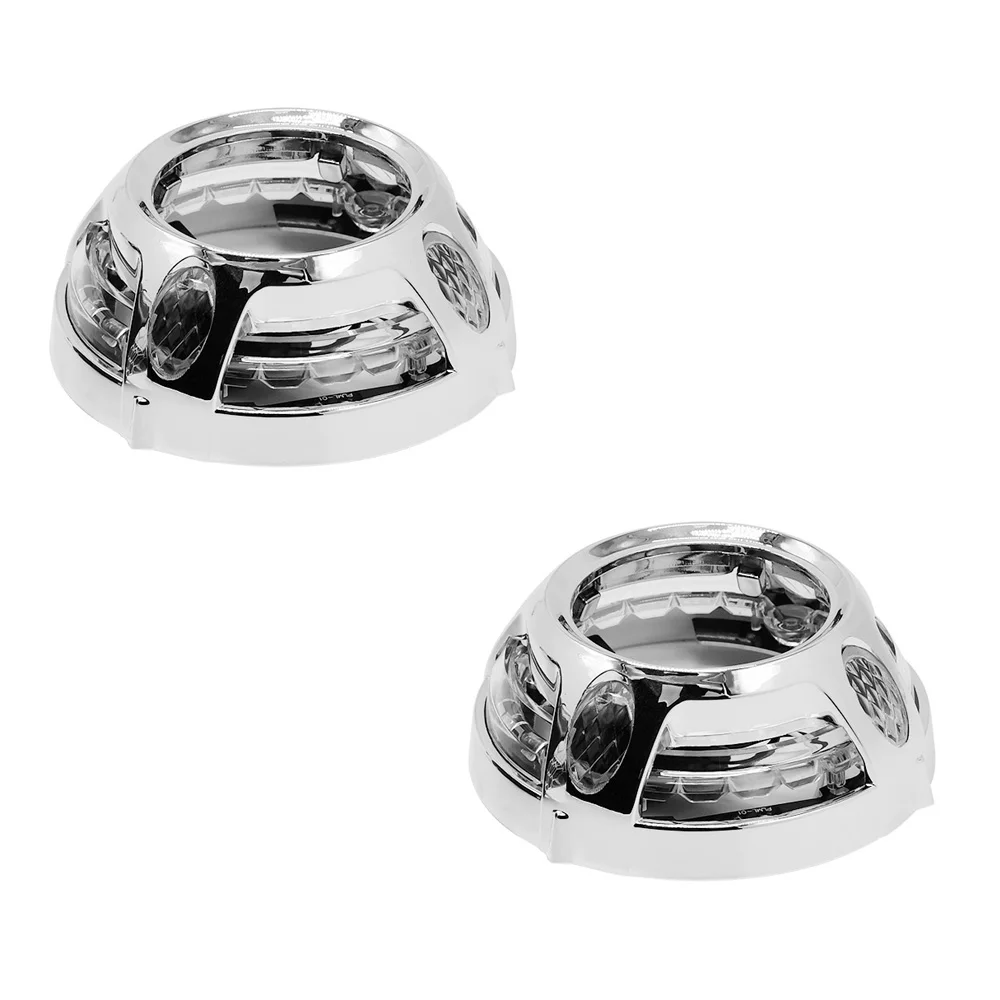 3 0 дюйма hid линзы проектора Bi xenon led дневные ходовые ангельские глазки кожухи маска