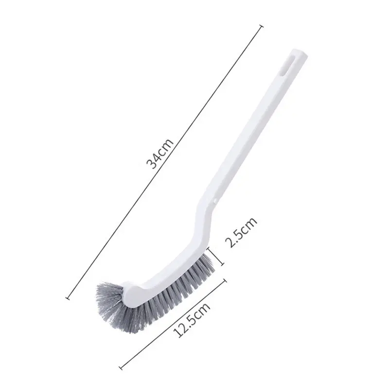 

2021 1PC Toilet Brush Dead Corner Cleaning Double Side Curved Plastic Brush Toilet Bathroom Long Handle Cleaning Brush