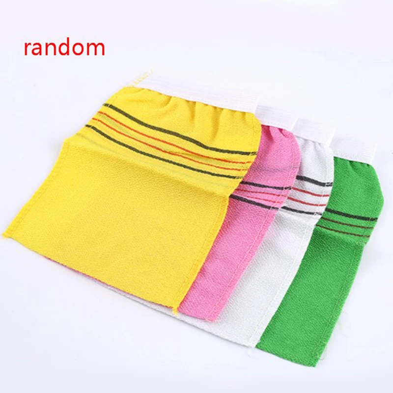 

1Pc Shower Spa Exfoliator Bath Glove Two-Sided Body Cleaning Scrub Mitt Rub Dead Skin Removal