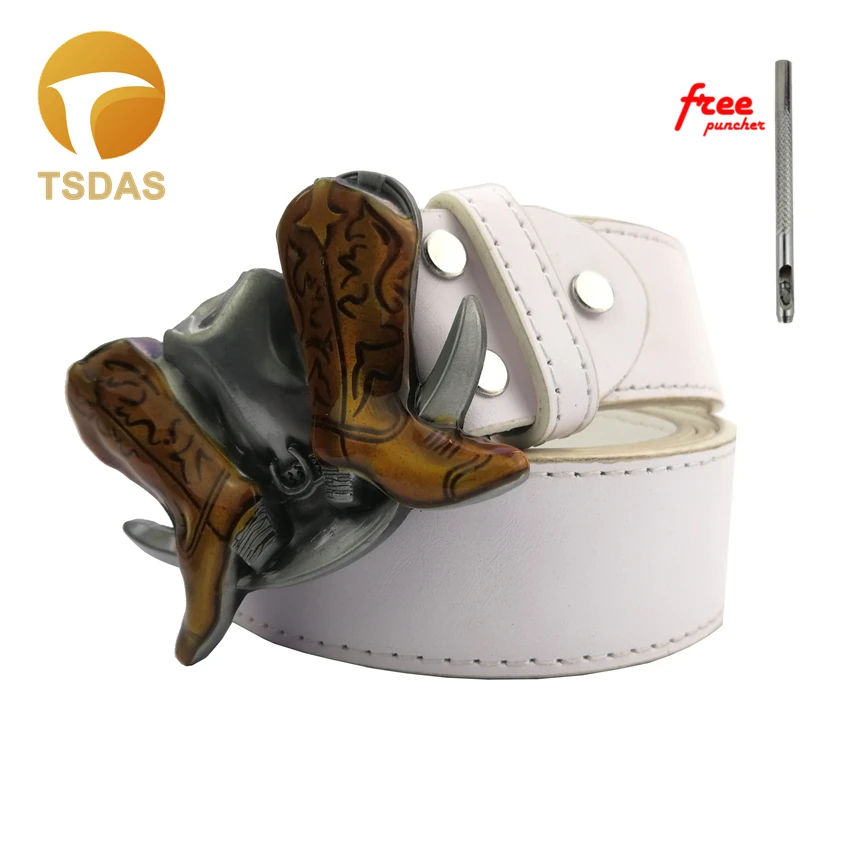 Пряжка для ремня в западном стиле мужская модный пояс с 3D серебряным покрытием