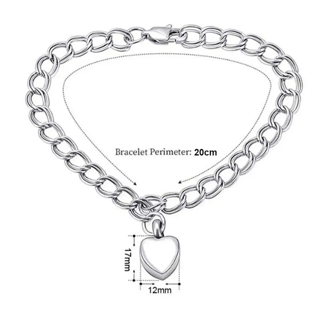 Браслет для кремации с именем на заказ из нержавеющей стали