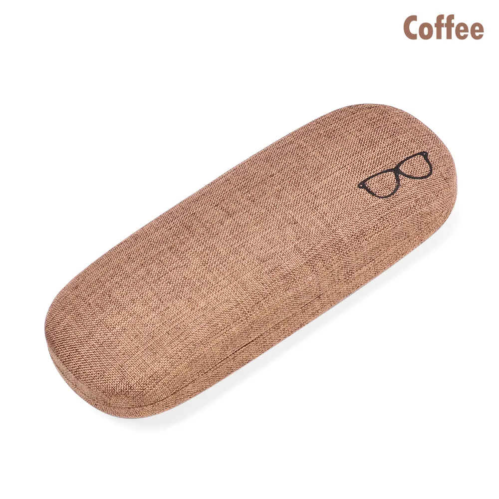 coffee 1 шт. красивый портативный Чехол для очков для чтения, жесткий футляр для хранения очков, уличные солнцезащитные очки, защитные очки, аксессуары для очков - Цвет: coffee