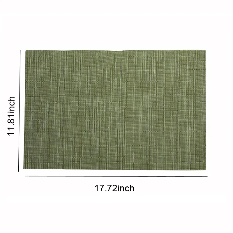 

4 6 Pcs PVC Tablemat Waterproof Oil Proof Tablemat Non-Slip Insulation Tbale Mats Pads