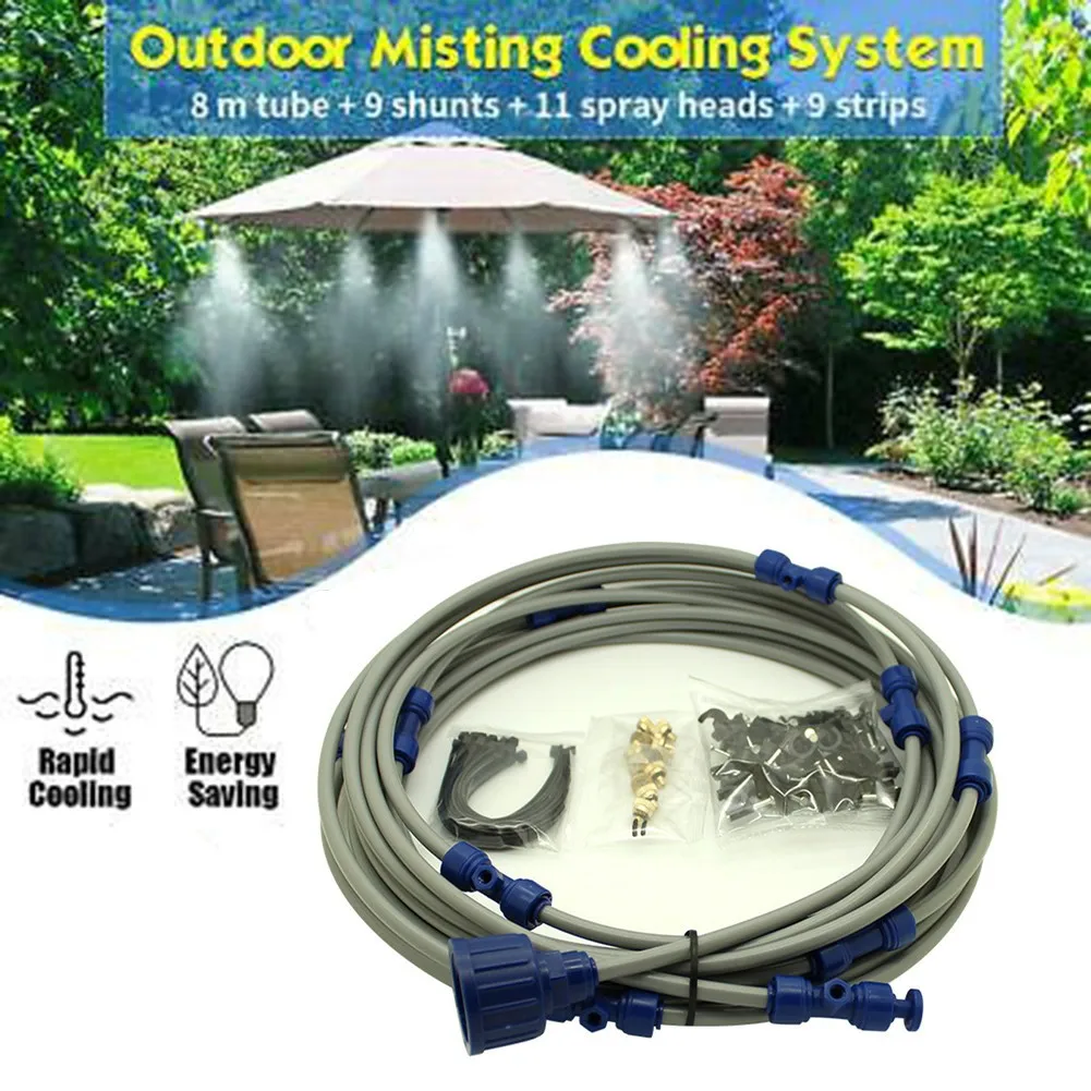 

Outdoor Spray Set Water Sprinkler For Plant Irrigation Cooling Dust ReductionArtificial Fog Garden humidification Misting System