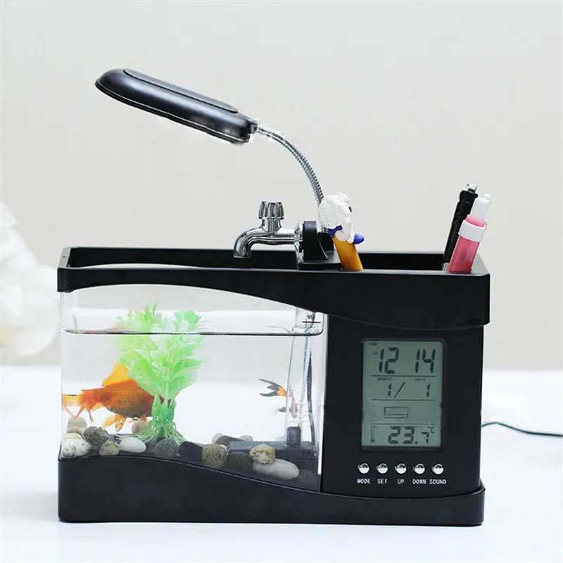 Популярная аквариумная мини Аквариумная Рыбка черепаха USB Настольная креативная