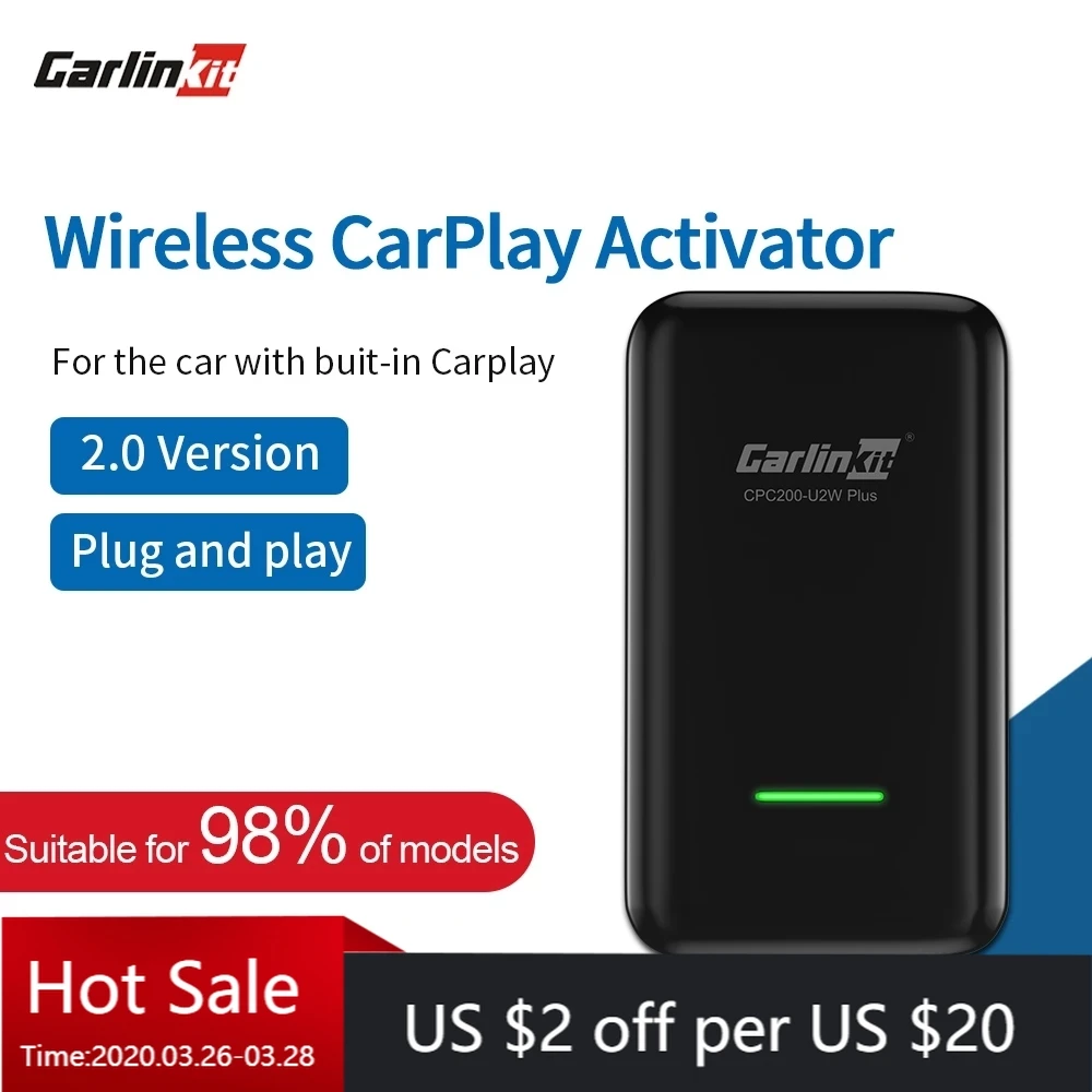 

Carlinkit CarPlay Wireless Activator Auto Connect for Audi Porsche Wolkswagen Volvo Original Car with CarPlay Wireless Carplay