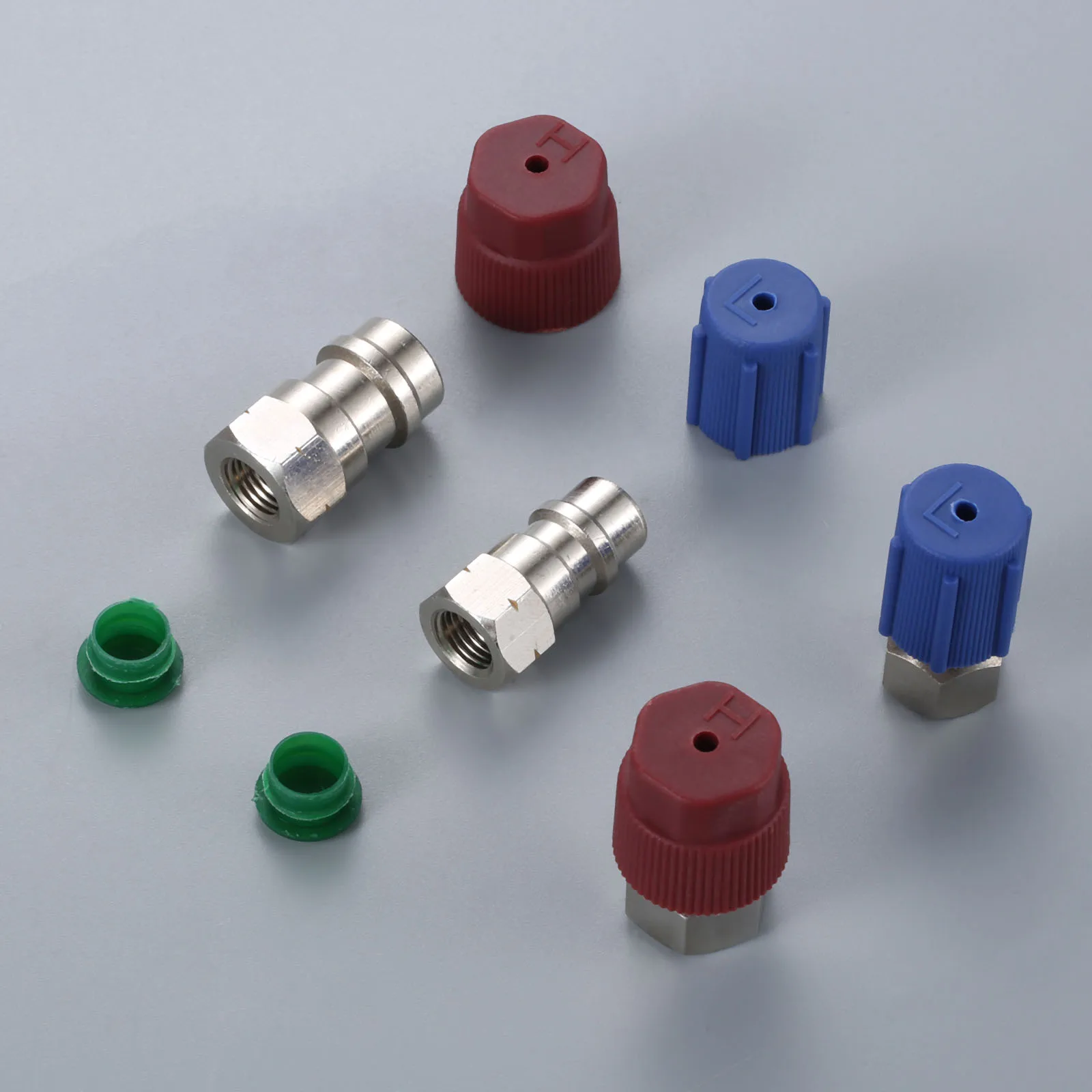 Прямые адаптеры с сердечником клапана и Сервисным портом колпачки R12 R22 в R134a